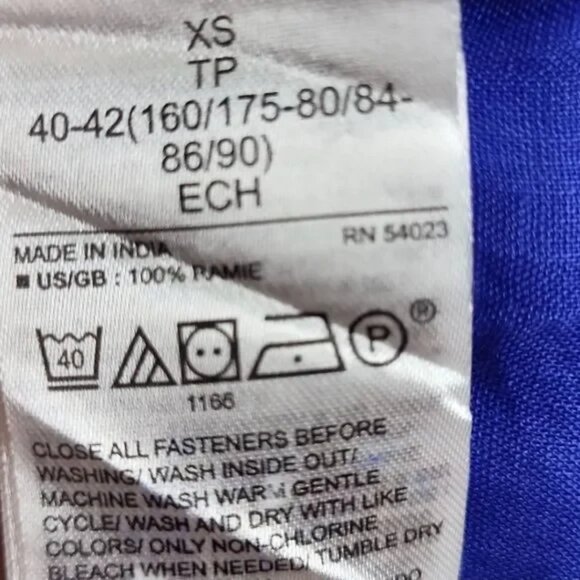 Banana Republic Ramie Midi Dress // voltage blue. Size XS - Picture 5 of 6